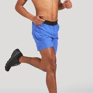 Janji Men's AFO 7" Middle Royal Blue Violet Running Shorts